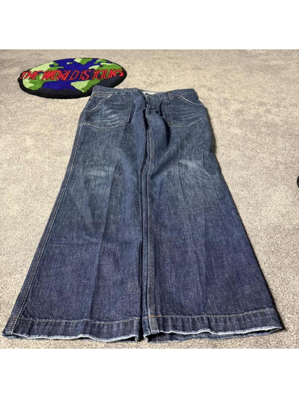 y2k vintage 2000’s skater denim bootcut baggy jeans